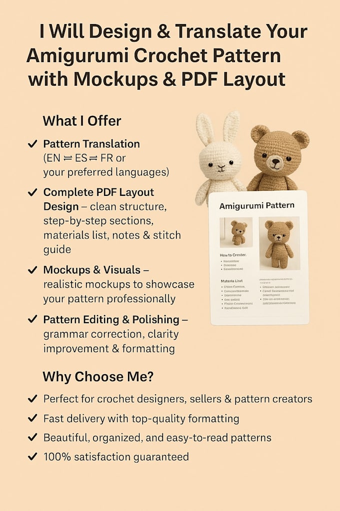 Design, translate, and format your amigurumi crochet pattern by ...