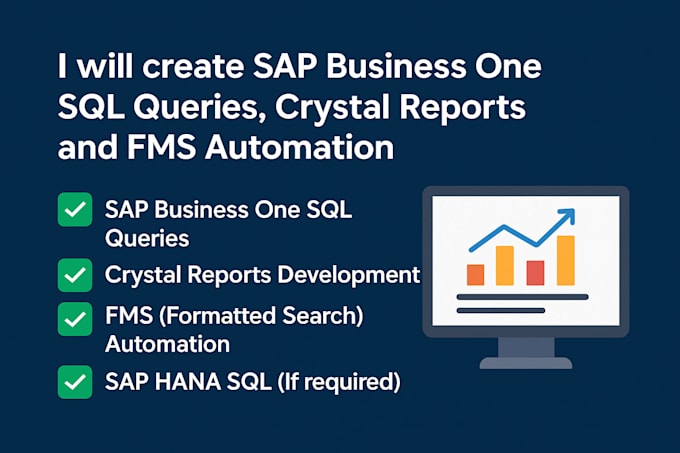 create professional sap b1 sql queries and custom reports