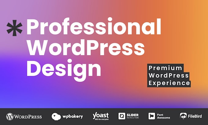 create a professional mobile responsive wordpress website