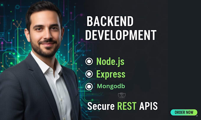 do backend development and create secure rest apis using node js, express
