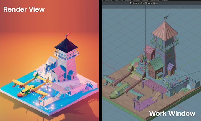 do 3d modeling, texturing and 3d assets for game