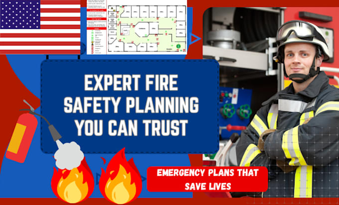 Design a custom fire emergency evacuation plan diagram pe stamp nevada ...