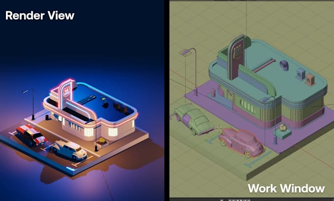 do 3d modeling for games, rendering and texturing