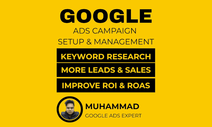 setup, manage and optimize google ad adwords campaign