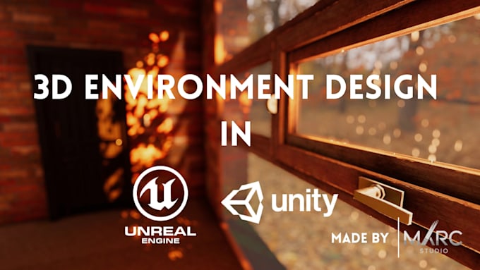design realistic 3d game environment, game level design in unreal engine, unity