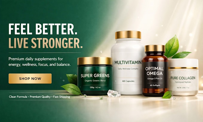 shopify supplement store design nutraceutical website product page SEO cro speed