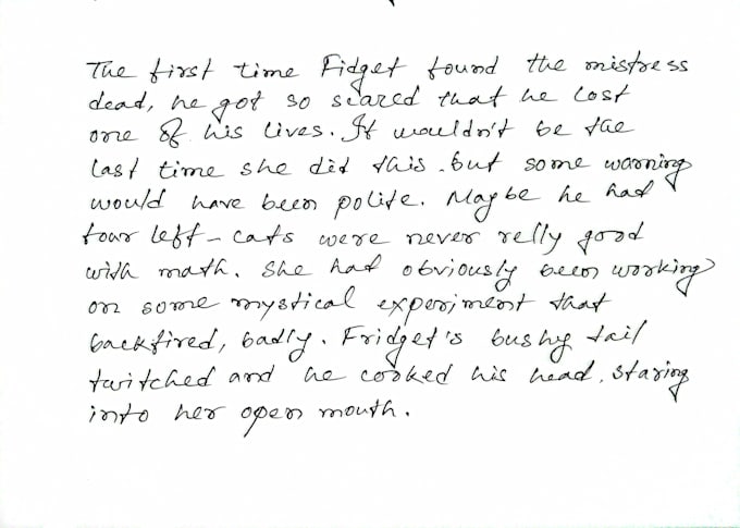 provide beautiful aesthetic handwriting