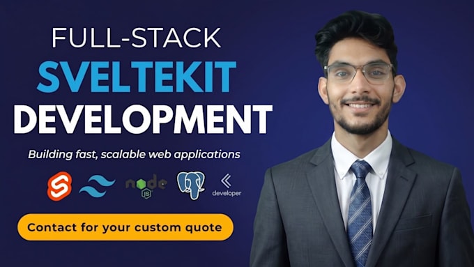 develop a sveltekit website or web app