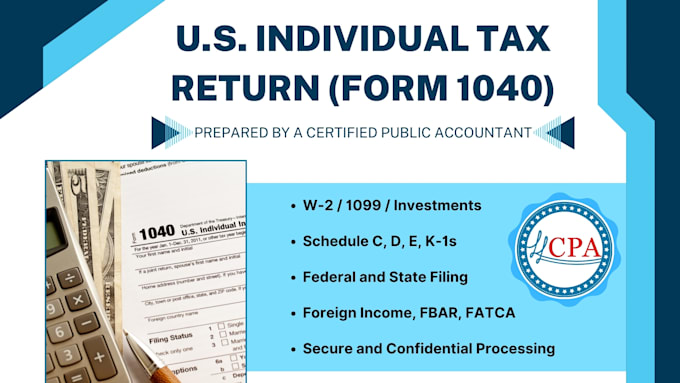 prepare and file your US individual tax return form 1040