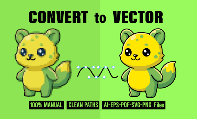 do vector trace, redraw or convert ai logo to vector