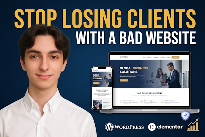 create a premium corporate wordpress website for your company