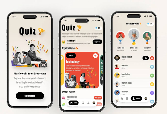 develop a custom educational, interactive, and corporate training quiz app