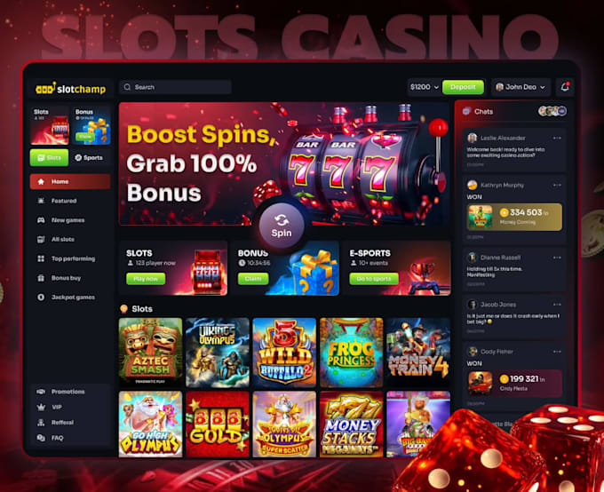 do a crypto, cs2, rust website with custom games and slots