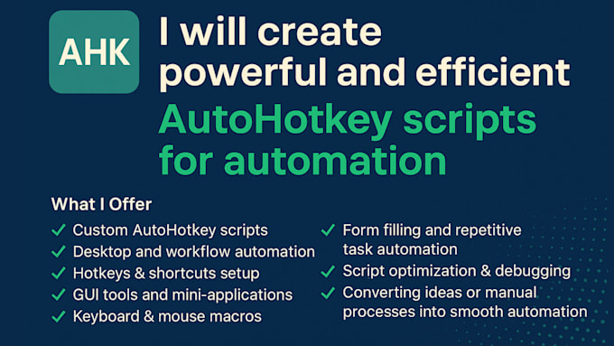 Create powerful autohotkey script ahk gui macro script automation game ...
