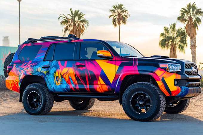create van wrap design, car wrap design