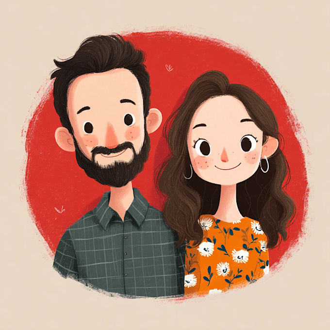 paint custom couple portrait