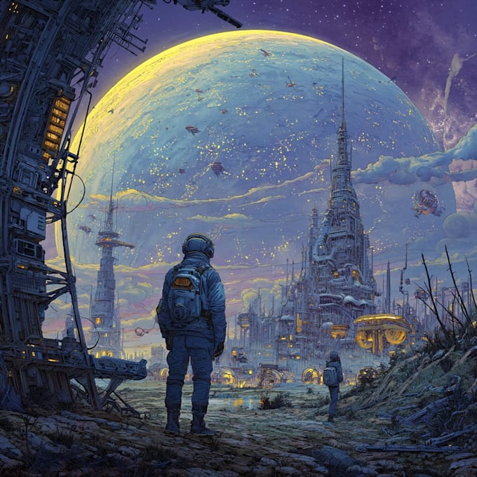 sci fi illustration and sci fi art