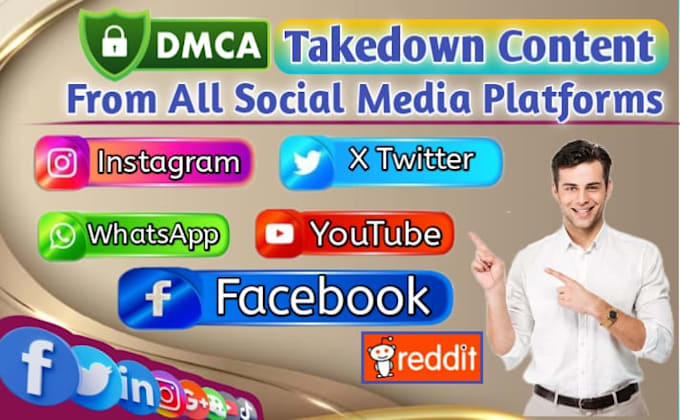 takedown remove harassing defamatory reddit, tiktok,ig,fb,google,onlyfans,x dmca