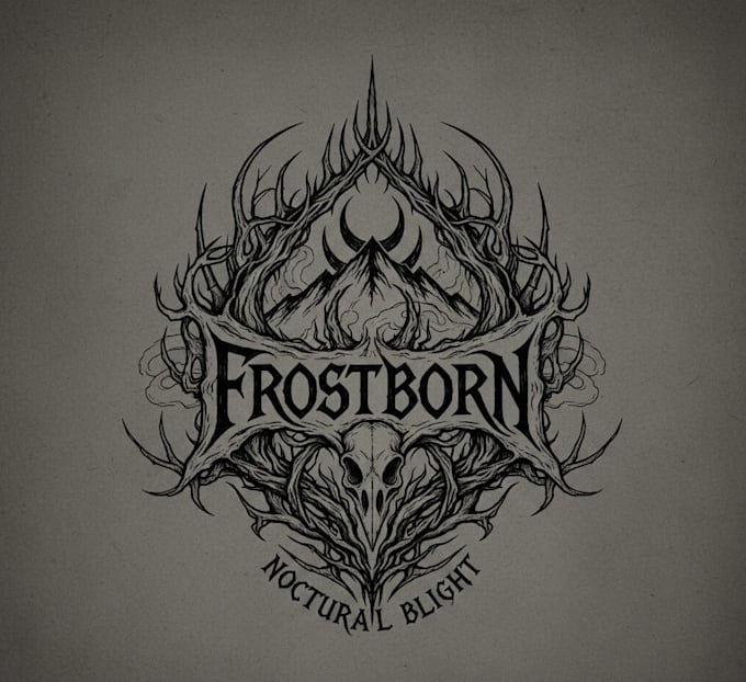 create an abstract extreme metal logo