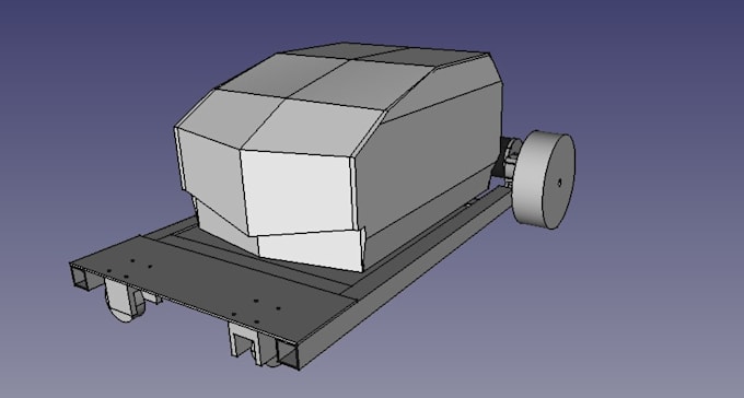 model your project in freecad