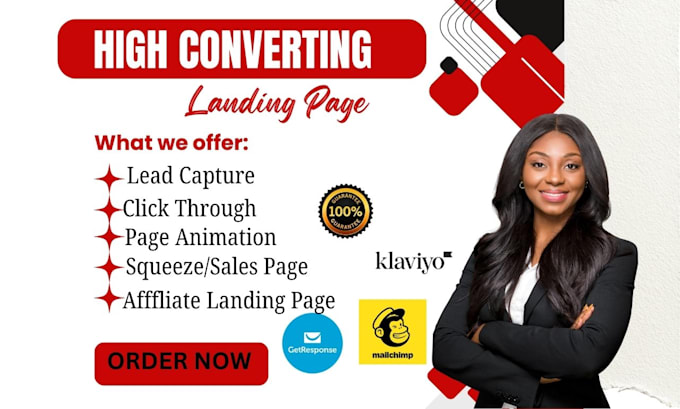 Design a high converting landing page for your business by Precious ...