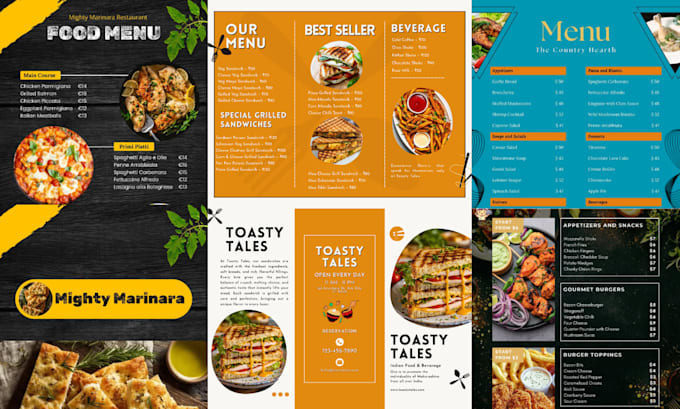 Design professional restaurant or cafe food menu by Yashn12 | Fiverr