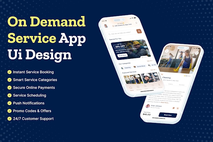 do service app, errand app, plumber app, painter app