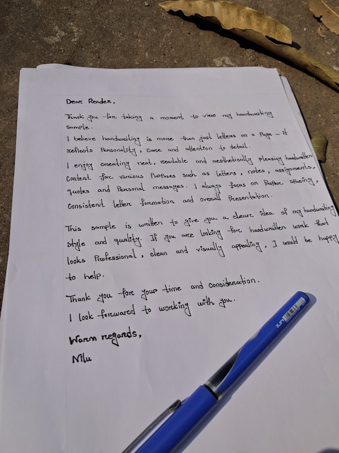turn your words into personal handwritten messages