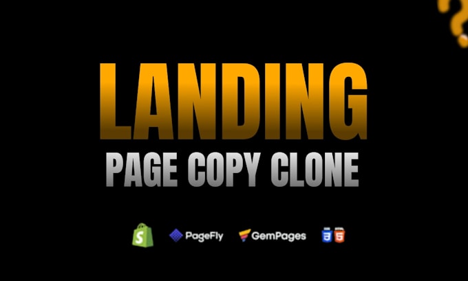 clone shopify landing page with pagefly, replo, gempages using pagefly