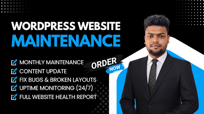 do wordpress website maintenance, help and support