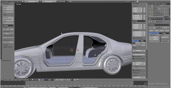 create 3d car modeling for 3d printing and games development