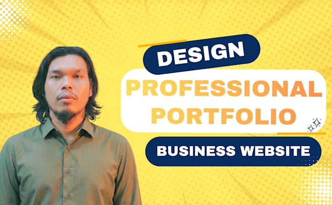 create a professional personal or business portfolio website