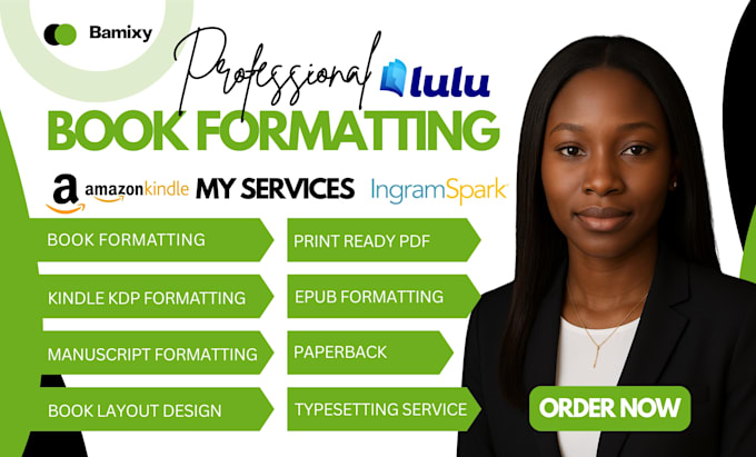 do book formatting paperback KDP layout design kindle and print