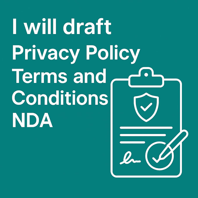 draft privacy policy, terms and conditions