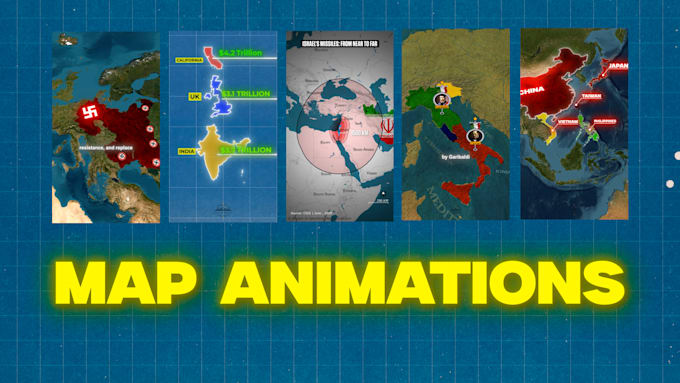 do map animation shorts and long videos