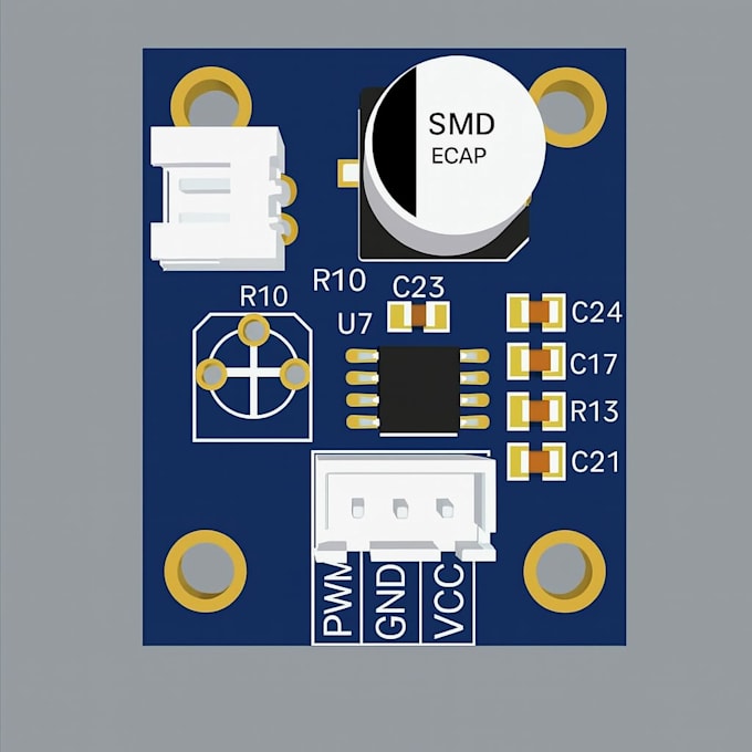 Do pcb design, arduino code, provide bom, garber, schematic, 3d model ...