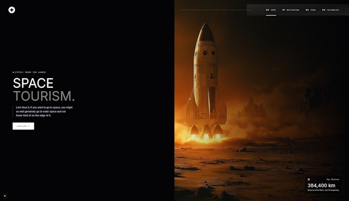build a responsive react or nextjs website with typescript