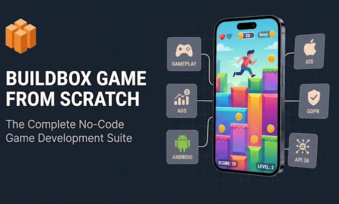 build a complete mobile game from scratch using buildbox