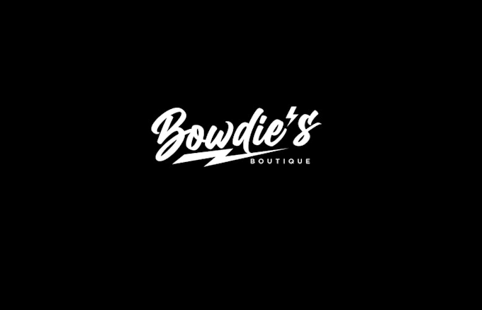 design unique bow die boutique logo