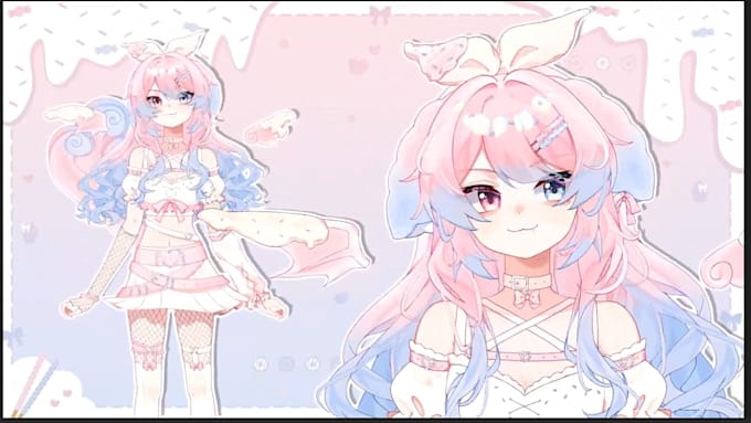 design and rig live2d vtuber model live 2d vtuber model live2d model 2d anime