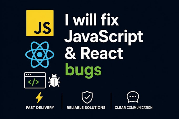 fix react and javascript bugs in your web application