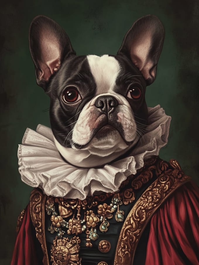 draw custom pet portrait or pet illustration