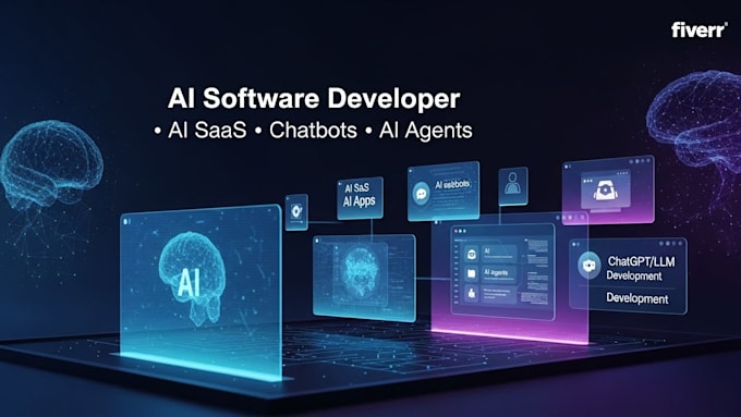 ai software developer, ai saas app, chatbot, ai website, ai agent, ai chatgpt
