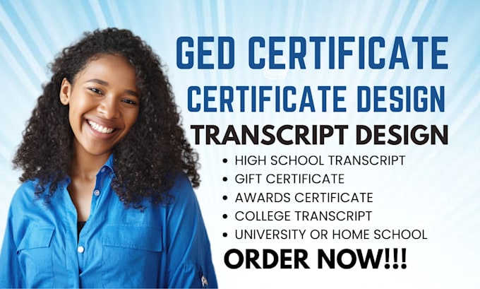 Design academic transcript, high school diploma certificates, ged ...