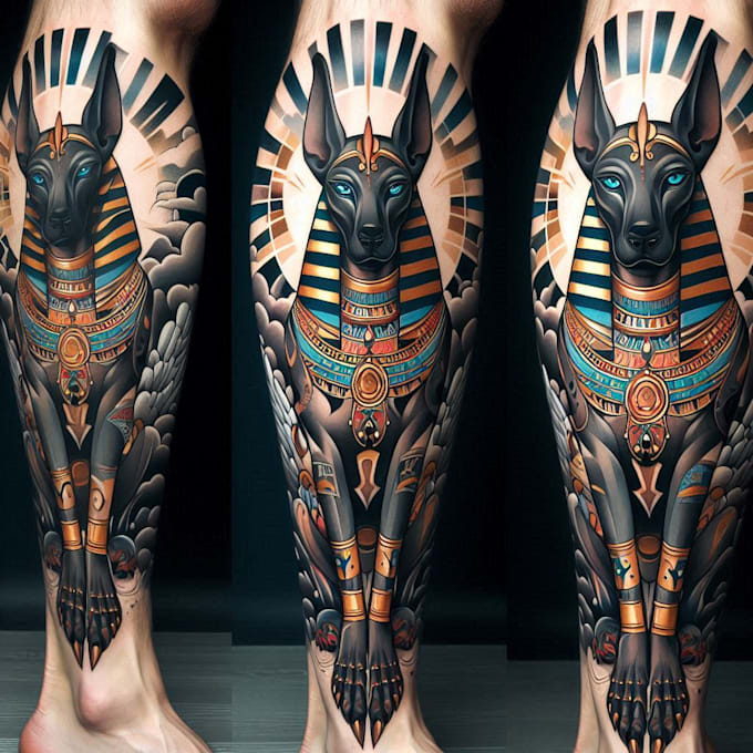 create a tattoo design for leg sleeve
