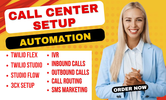 develop call center using twilio flex and studio flow for call ivr expert