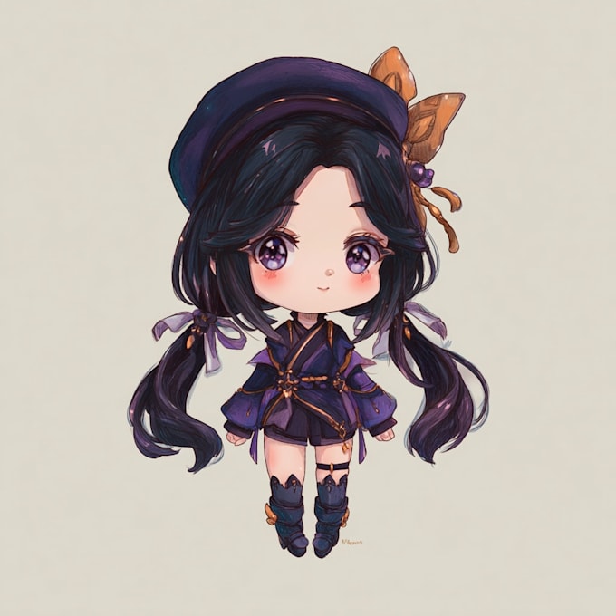 draw cute chibi art for you