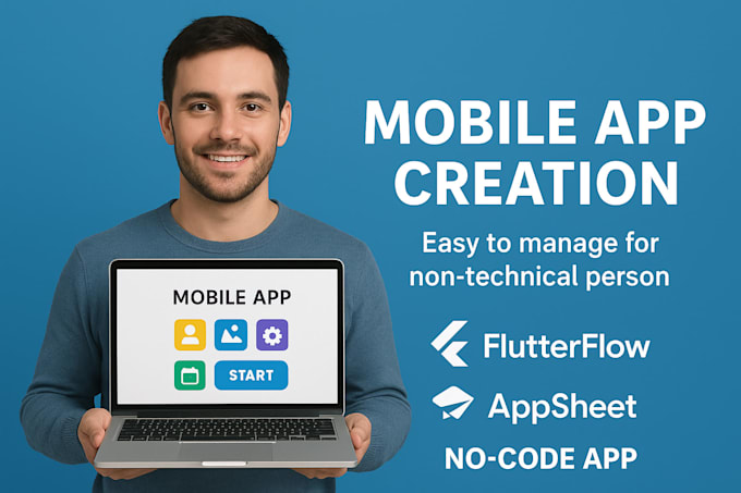 do mobile app creation, flutterflow, appsheet, no code app