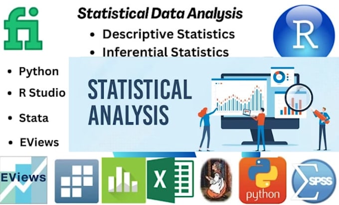 do data analysis using spss, stata, eviews, r studio, gretl
