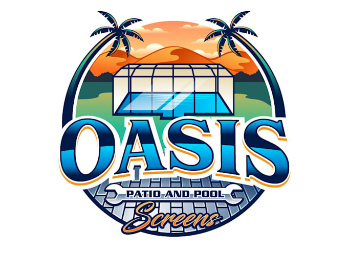 provide professional pool logo design for you only 24 hrs